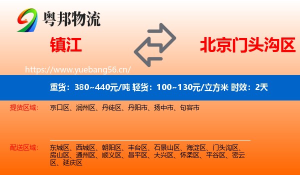 镇江到门头沟区物流专线名片