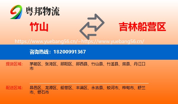 竹山到船营区物流